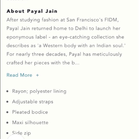 ❤️NWOT Anthropology Massima Floral Maxi Dress by Payal Jain size M❤️ - Picture 12 of 12